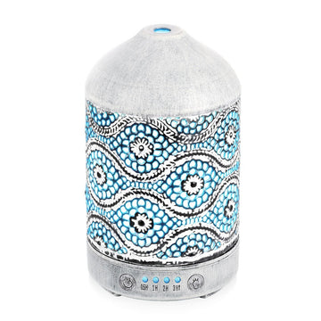 activiva 100ml Metal Essential Oil and Aroma Diffuser - Vintage White - RnR Galore