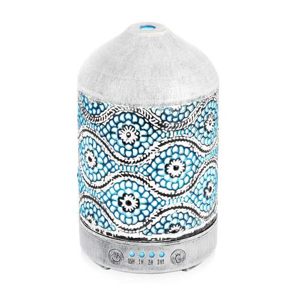activiva 100ml Metal Essential Oil and Aroma Diffuser - Vintage White - RnR Galore