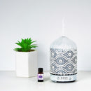 activiva 100ml Metal Essential Oil and Aroma Diffuser - Vintage White - RnR Galore