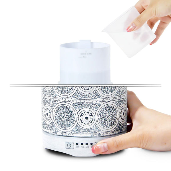 activiva 260ml Metal Essential Oil and Aroma Diffuser - Vintage White - RnR Galore