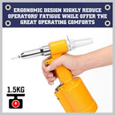 Air Hydraulic Pop Rivet Gun Pneumatic Riveter Industrial 4 - Size Set With Case - RnR Galore