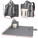 Alfresco 4 Person Picnic Basket Set Backpack Bag Insulated Grey - RnR Galore