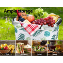 Alfresco Picnic Basket Folding Bag Hamper Insulated Food Storage - RnR Galore