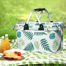Alfresco Picnic Basket Folding Bag Hamper Insulated Food Storage - RnR Galore