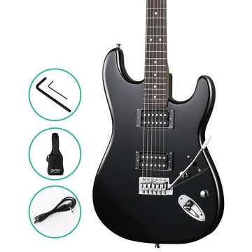 Alpha 41 Inch Electirc Guitar Humbucker Pickup Switch Full Size Black - RnR Galore