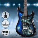 Alpha 41 Inch Electirc Guitar Humbucker Pickup Switch Full Size Skull Pattern - RnR Galore