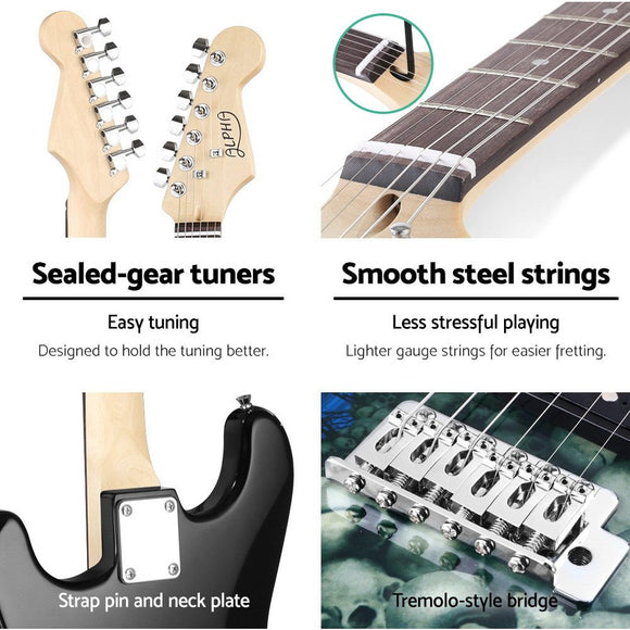 Alpha 41 Inch Electirc Guitar Humbucker Pickup Switch Full Size Skull Pattern - RnR Galore