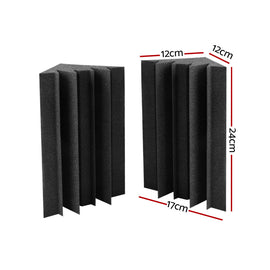 Alpha Acoustic Foam 40pcs Corner Bass Trap Sound Absorption Proofing Treatment - RnR Galore