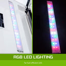 Aquarium Curved Glass RGB LED Fish Tank Set Filter Pump 52L - RnR Galore