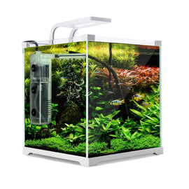 Aquarium Starfire Glass Fish Tank Set Filter Pump 16L - RnR Galore