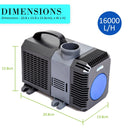 Aquarium Submersible Pond Water Pump 16000L/H - RnR Galore