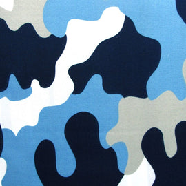 Army Camouflage Blue Quilt Cover Set Single - RnR Galore