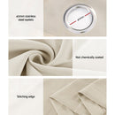 Artiss 2X 132x274cm Blockout Sheer Curtains Beige - RnR Galore