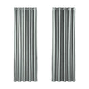 Artiss 2X Blockout Curtains Eyelet 180x213cm Grey Shine - RnR Galore