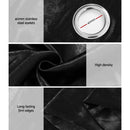 Artiss 2X Blockout Curtains Eyelet 240x230cm Black Shine - RnR Galore