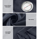 Artiss 2X Blockout Curtains Eyelet 240x230cm Charcoal - RnR Galore