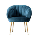 Artiss Armchair Velvet Blue Eloise - RnR Galore
