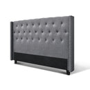 Artiss Bed Head Headboard King Size Fabric - LUCA Grey - RnR Galore