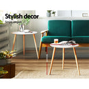 Artiss Coffee Table Round 50CM Callix - RnR Galore