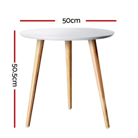 Artiss Coffee Table Round 50CM Callix - RnR Galore