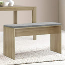 Artiss Dining Bench Upholstery Seat Wooden Chair Oak 90cm - RnR Galore