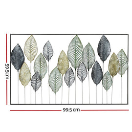 Artiss Metal Wall Art Hanging Sculpture Home Decor Leaf Tree of Life Framed - RnR Galore