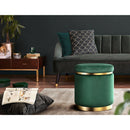 Artiss Ottoman Foot Stool Round Velvet Green - RnR Galore