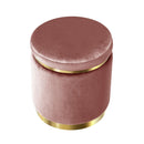 Artiss Ottoman Foot Stool Round Velvet Pink - RnR Galore