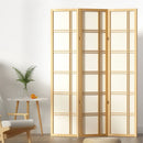 Artiss Room Divider Screen Privacy Wood Dividers Stand 3 Panel Nova Natural - RnR Galore