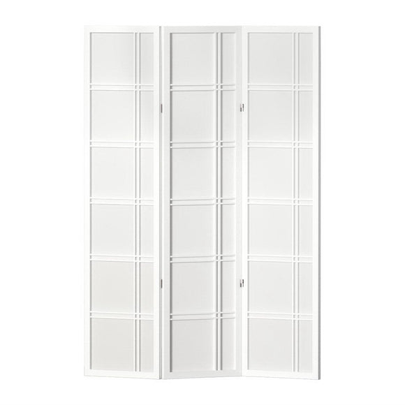 Artiss Room Divider Screen Privacy Wood Dividers Stand 3 Panel Nova White - RnR Galore