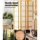 Artiss Room Divider Screen Privacy Wood Dividers Stand 6 Panel Nova Natural - RnR Galore