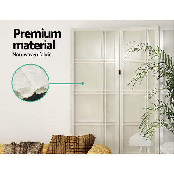 Artiss Room Divider Screen Privacy Wood Dividers Stand 8 Panel Nova White - RnR Galore