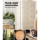 Artiss Room Divider Screen Privacy Wood Dividers Stand 8 Panel Nova White - RnR Galore
