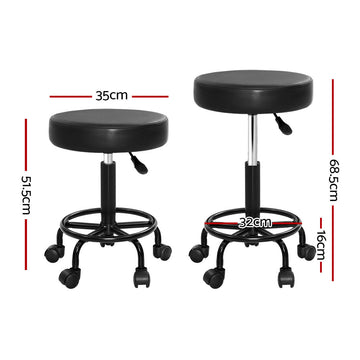 Artiss Salon Stool Round Swivel Chair - RnR Galore