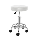 Artiss Salon Stool Round Swivel Chair White - RnR Galore
