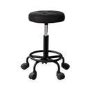 Artiss Salon Stool Round Swivel Chairs Black - RnR Galore