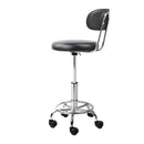 Artiss Salon Stool Swivel Chair Backrest Black - RnR Galore