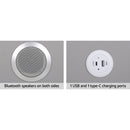 Artiss Smart Bedside Table 2 Drawers with Wireless Charging Ports LED Grey AIDA - RnR Galore
