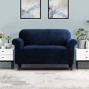 Artiss Sofa Cover Couch Covers 2 Seater Velvet Sapphire - RnR Galore