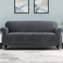 Artiss Sofa Cover Couch Covers 4 Seater Velvet Grey - RnR Galore