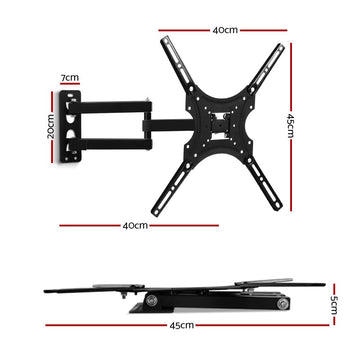 Artiss TV Wall Mount Bracket for 24" - 50" LED LCD TVs Full Motion Strong Arms - RnR Galore