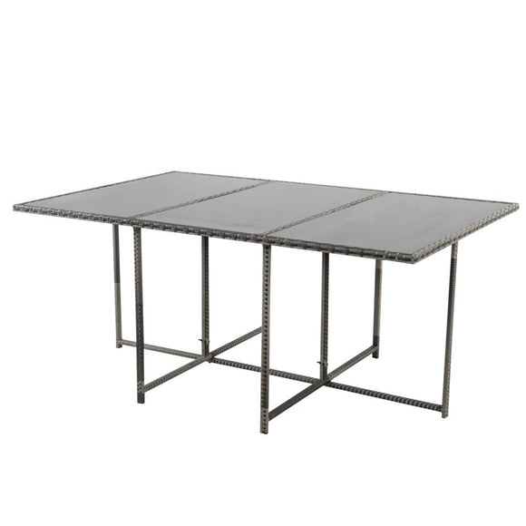 Bali 11 Piece Outdoor Dining Set - Grey - RnR Galore