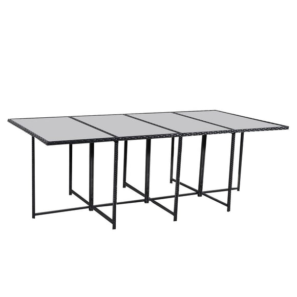 Bali 13PC Outdoor Dining Set - Black - RnR Galore