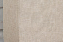 Bed Head Queen Beige Headboard Upholstery Fabric Tufted Buttons - RnR Galore