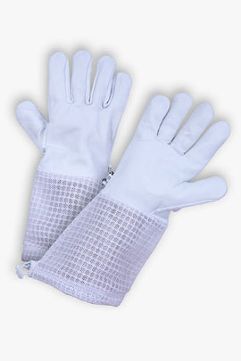 Beekeeping Bee Gloves Goat Skin 3 Mesh Ventilated Gloves - S - RnR Galore