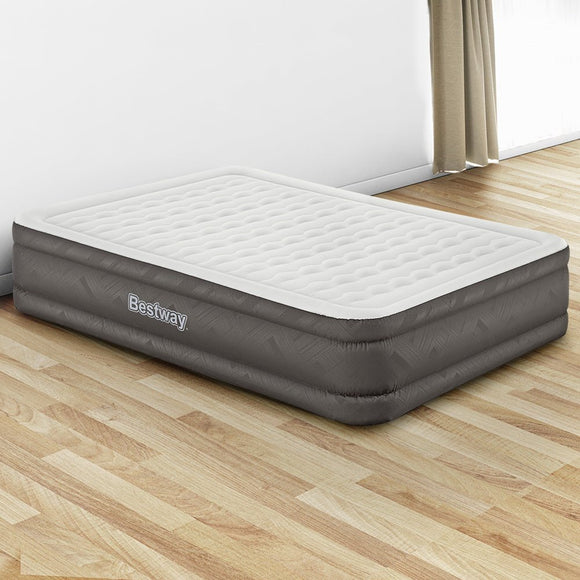 Bestway Air Mattress Queen Inflatable Bed 46cm Airbed Grey - RnR Galore