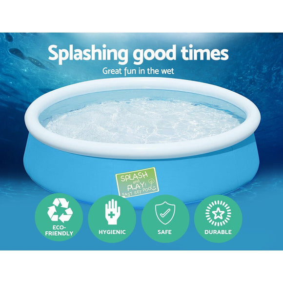 Bestway Kids Pool 152x38cm Round Inflatable Above Ground Swimming Pools 477L - RnR Galore