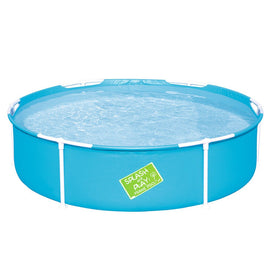 Bestway Kids Pool 152x38cm Round Steel Frame Swimming Pools Above Ground 580L - RnR Galore