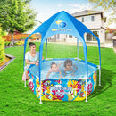 Bestway Kids Pool 183x51cm Steel Frame Swimming Play Pools Canopy 930L - RnR Galore