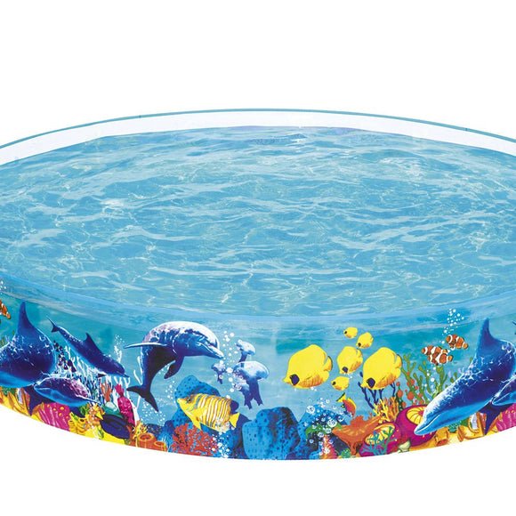 Bestway Kids Pool 244x46cm Round Above Ground Rigid Swimming Pools Undersea 2074L - RnR Galore
